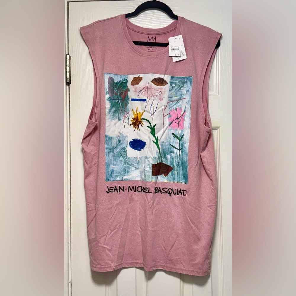 Pink Graphic Tank Top